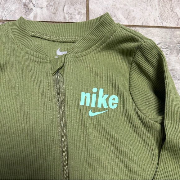 Nike Olive Green Ribbed Jacket - Picture 5 of 7